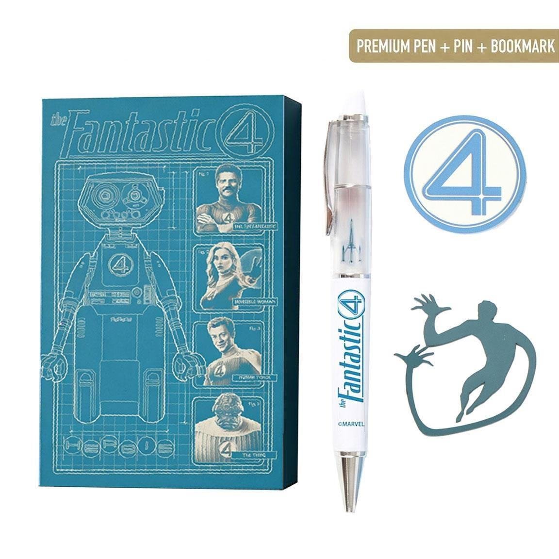 Figurine fantastic 4 writing gift set